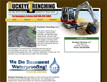 Tablet Screenshot of buckeyetrenching.com